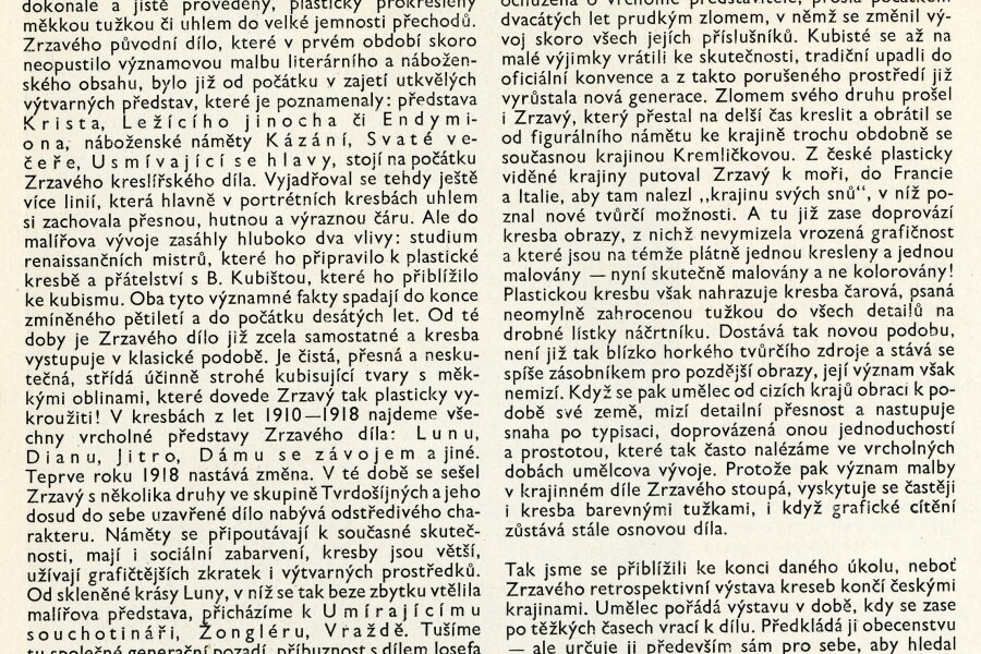 Z časopisu: Blok, časopis pro umění, ročník II, číslo 4, Brno 1948, Informace o kulturní práci, s. 56